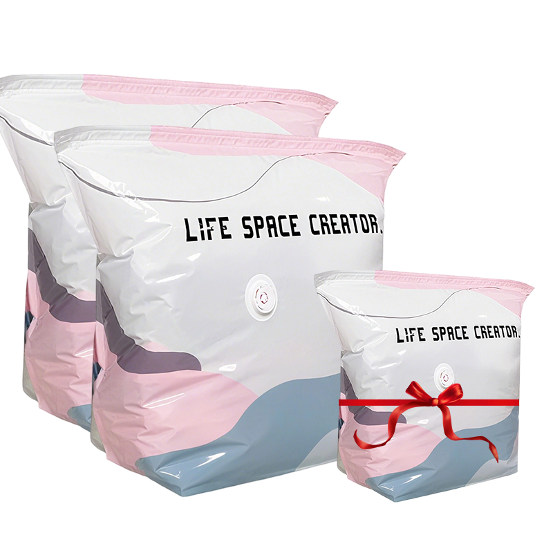Pump-Free Vacuum Compression Bags, Large Size