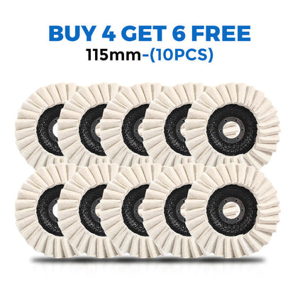 Polishing Disc With Wool Felt Flap