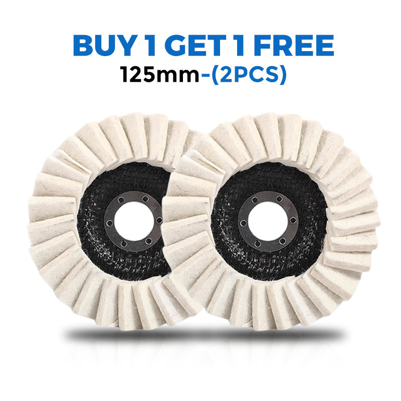 Polishing Disc With Wool Felt Flap