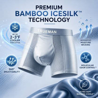 🏆20K+ SOLD 🔥 Premium Leakproof Bamboo IceSilk Boxer