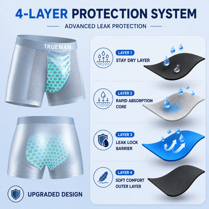 🏆20K+ SOLD 🔥 Premium Leakproof Bamboo IceSilk Boxer