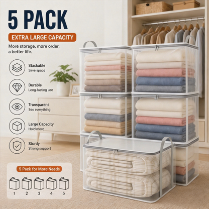 ClearView Heavy-Duty Storage Organizer Bag