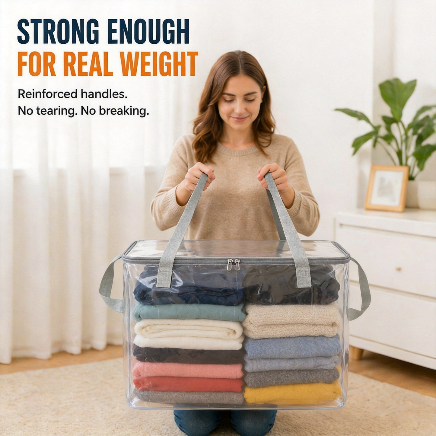 ClearView Heavy-Duty Storage Organizer Bag