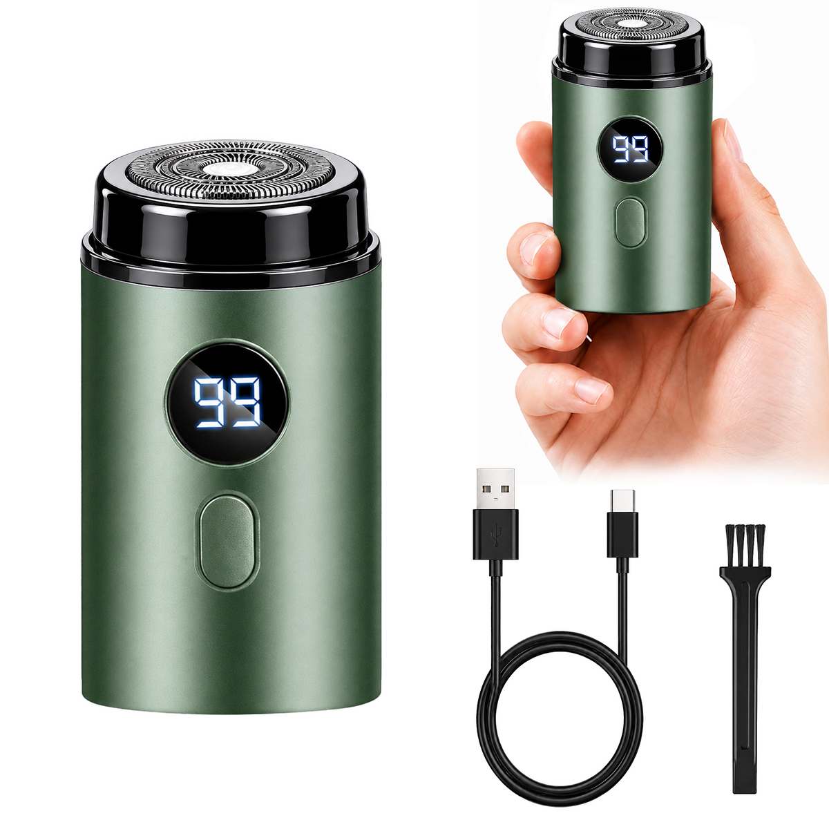 🔥 EXCLUSIVE 70% OFF + 🎁 2026 Upgraded Portable Men's Electric Shaver ⚡Full-Body Grooming |9,900RPM Motor |Smart LED Display
