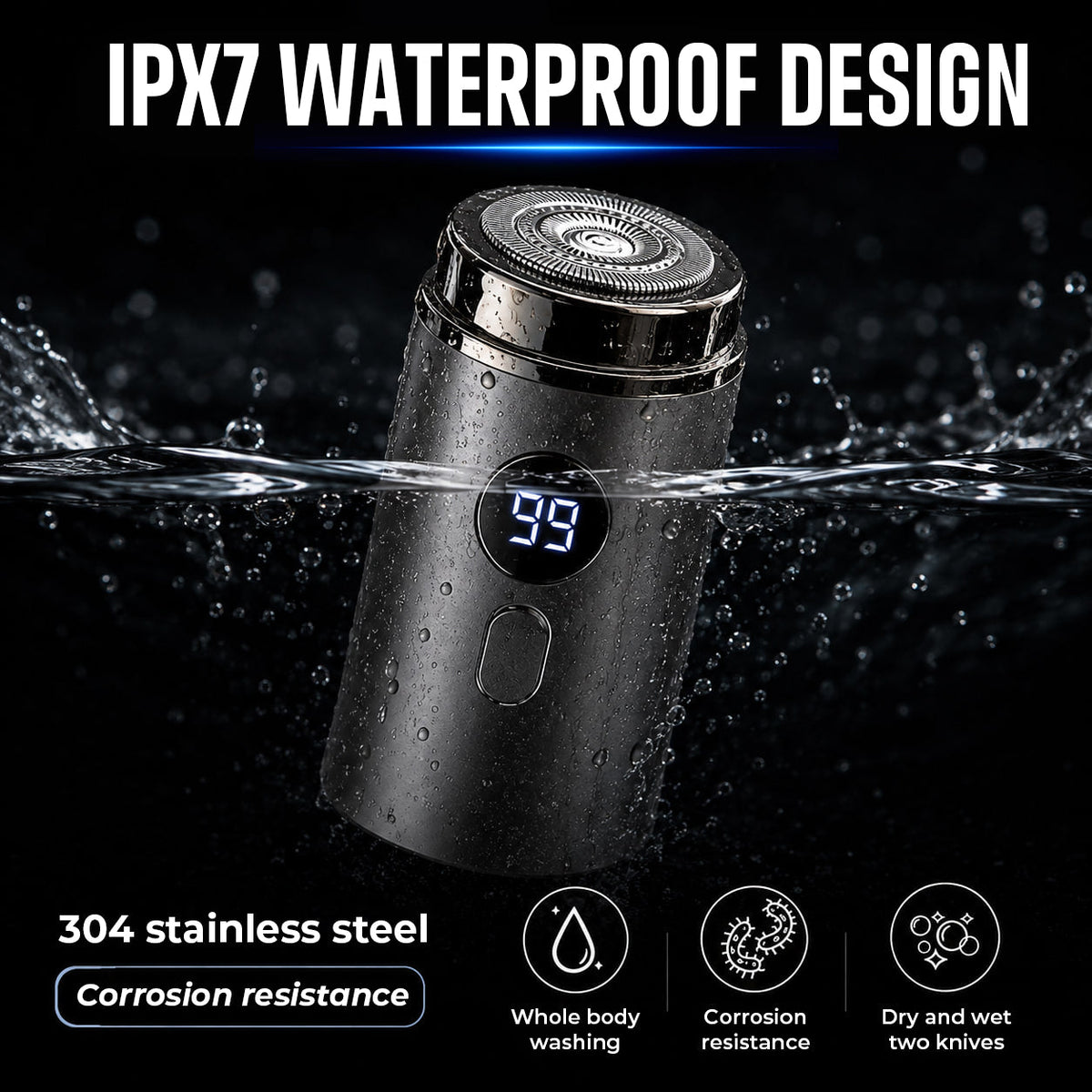 BodyTrim™ Portable Men's Electric Shaver