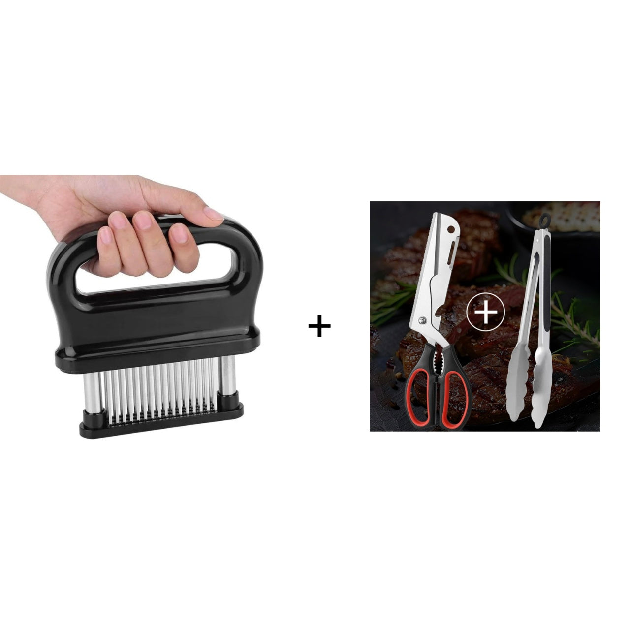 Meat Tenderizer with 48 Stainless Steel Blades