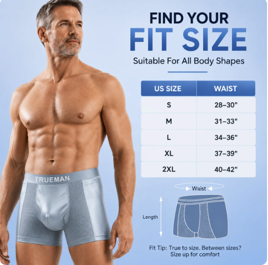 🏆20K+ SOLD 🔥 Premium Leakproof Bamboo IceSilk Boxer