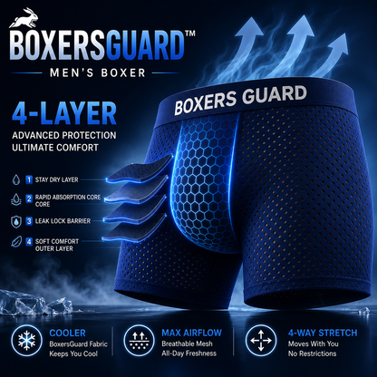 LAST DAY 70% OFF 🔥 Ultimate Leakproof IceSilk Mesh Men's Boxer