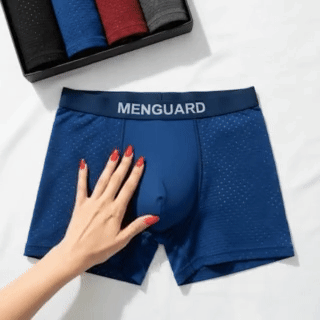 EXCLUSIVE 80% OFF 🔥2026 Premium IceSilk Leakproof Boxer Briefs 💧 Up to 300mL Absorbency | Cooling IceSilk Comfort