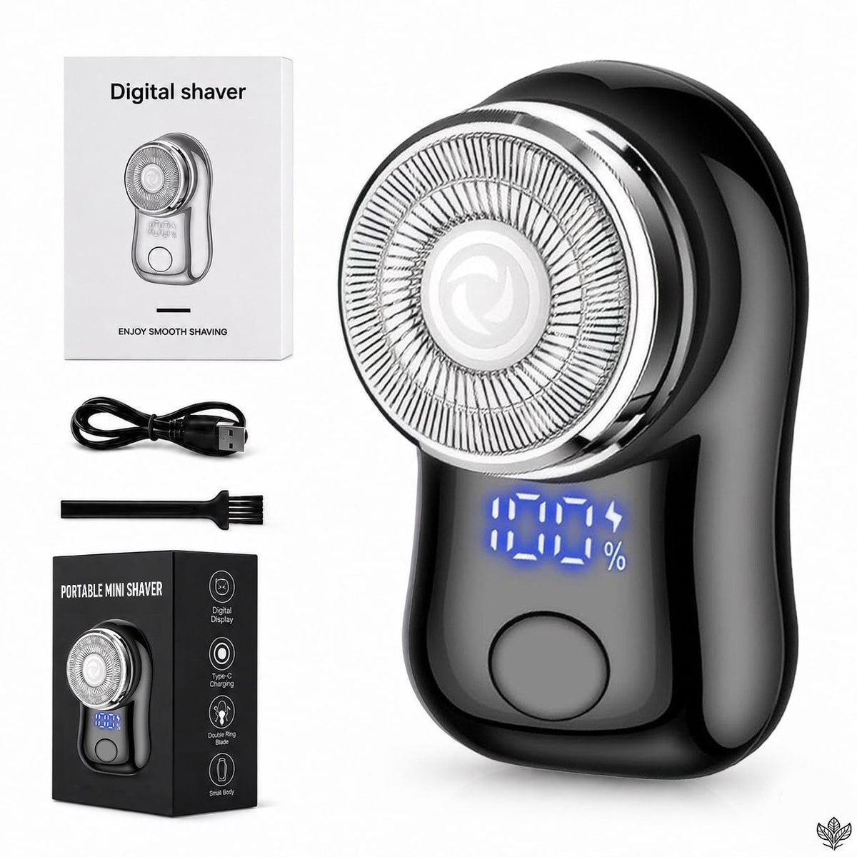 EXCLUSIVE 70% OFF + 🎁🪒 2026 Upgraded Mini-Shave Portable Electric Shaver | 2M+ Sold Worldwide🏆9,900RPM Power | LED Battery Display | IPX7 Wet & Dry Use