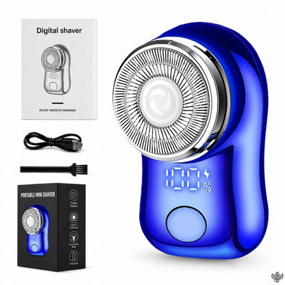 EXCLUSIVE 70% OFF + 🎁🪒 2026 Upgraded Mini-Shave Portable Electric Shaver | 2M+ Sold Worldwide🏆9,900RPM Power | LED Battery Display | IPX7 Wet & Dry Use