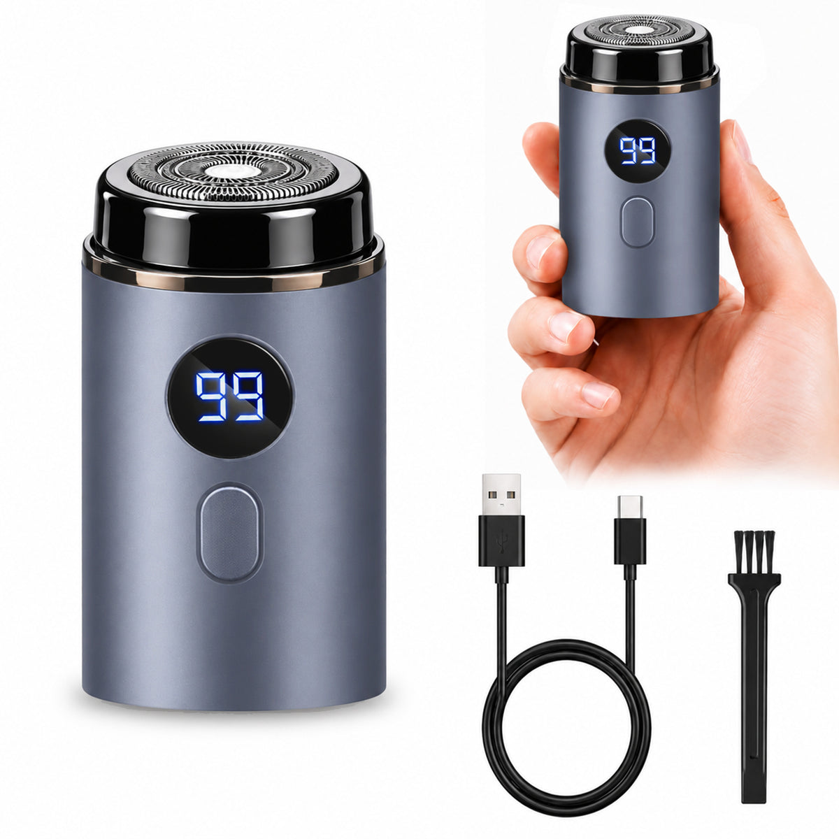🔥 EXCLUSIVE 70% OFF + 🎁 2026 Upgraded Portable Men's Electric Shaver ⚡Full-Body Grooming |9,900RPM Motor |Smart LED Display