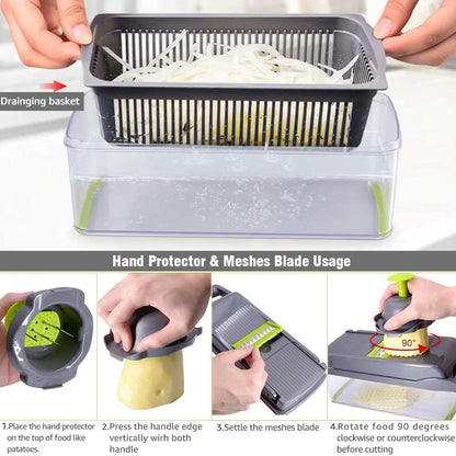 Multi-function vegetable cutter