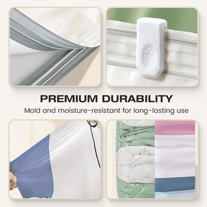 Pump-Free Vacuum Compression Bags, Large Size
