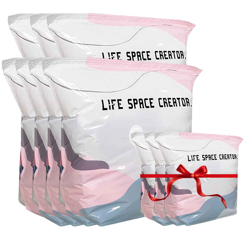 Pump-Free Vacuum Compression Bags, Large Size